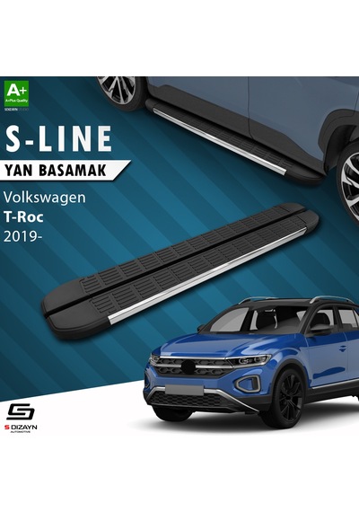 S-dizayn Vw T-roc S-line Krom Yan Basamak 173 Cm 2019 Üzeri