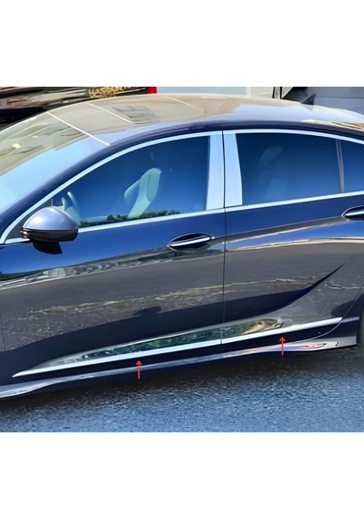 Opel Insignia Uyumlu Krom Yan Kapı Çıtası 4 Prç. 2017 Ve Üzeri Paslanmaz Çelik