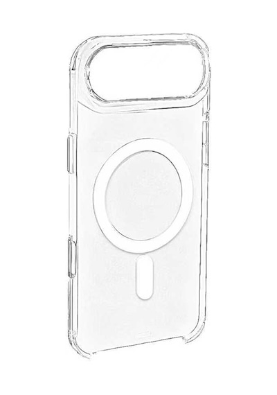 Apple Uyumlu iPhone 17 Air Kılıf Mkst Wireless Şarj Özellikli Şeffaf Kapak - Şeffaf Şeffaf