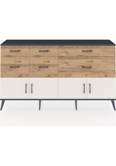 Arges Konsol Tek Raflı 6 Çekmeceli 4 Kapaklı 176x30x99 Antrasit-aytaşı/çam Aytası/atlas Çam - Antrasıt Arges Konsol Tek Raflı 6 Çekmeceli 4 Kapaklı 176x30x99 Antrasit-aytaşı/çam Aytası/atlas Çam - Antrasıt