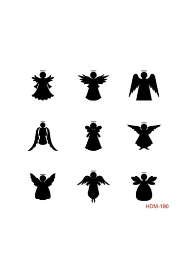 Melek Stencil Şablon 25x25 Cm