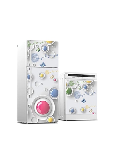 Buzdolabı Ve Bulaşık Makinası Beyaz Eşya Sticker Kaplama 3d Modern Tasarım
