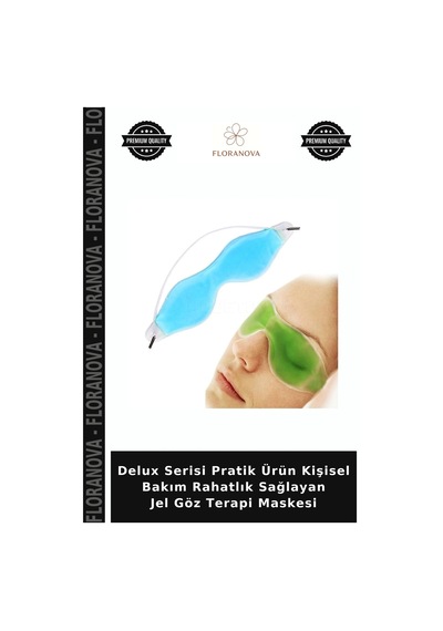 Delux Serisi Pratik Ürün Kişisel Bakım Rahatlık Sağlayan Jel Göz Terapi Maskesi Çok Renkli