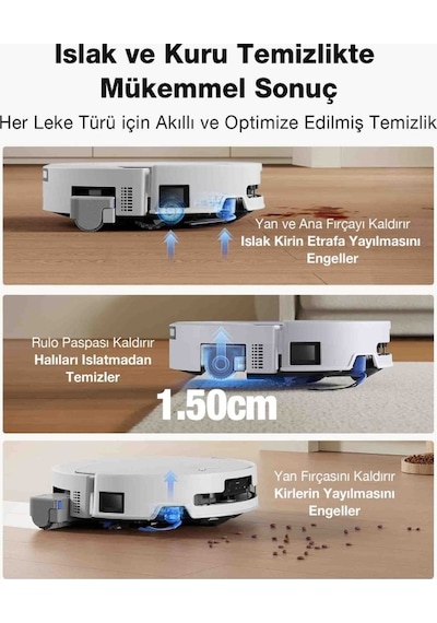 Ecovacs Deebot T90 Omni Robot Süpürge Ve Paspas Gri