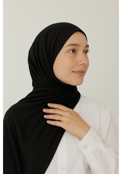 Mim Eşarp Enba Penye Pamuksu Şal Siyah