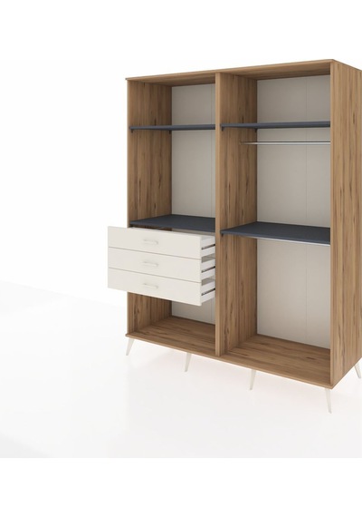 Kronos Gardrop 4 Raflı 3 Çekmeceli 2 Askılı 176x59x221 Çam-antrasit/aytaşı Antrasit/aytaşı Kronos Gardrop 4 Raflı 3 Çekmeceli 2 Askılı 176x59x221 Çam-antrasit/aytaşı Antrasit/aytaşı