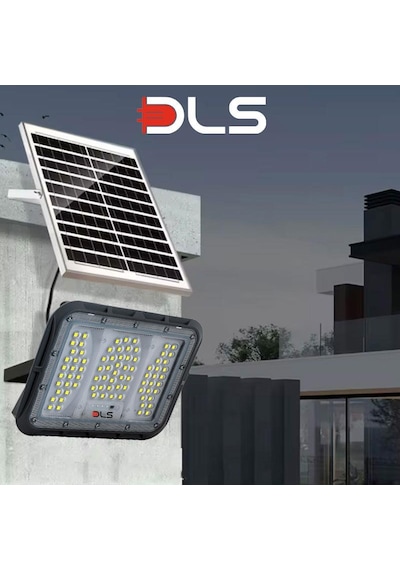 Dls 400w Güneş Enerjili Solar Led Projektör Harici Solar Panelli, 5 Metre Kablolu, Hareketli Konsollu 504-400-01