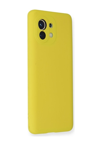 Mi 11 Kılıf Nano İçi Kadife Silikon - Sarı Bz8683140175412