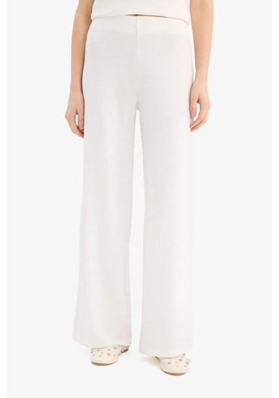 DeFacto Wide Leg Geniş Paça Basic Düz Pike Pantolon E5784AX25SPWT47