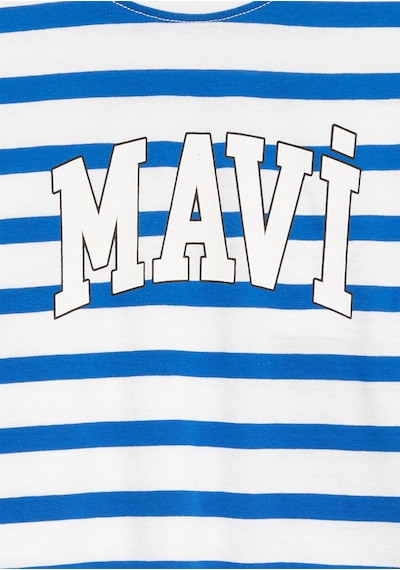Mavi - Mavi Baskılı Mavi Tişört 6610251-91364 Mavi