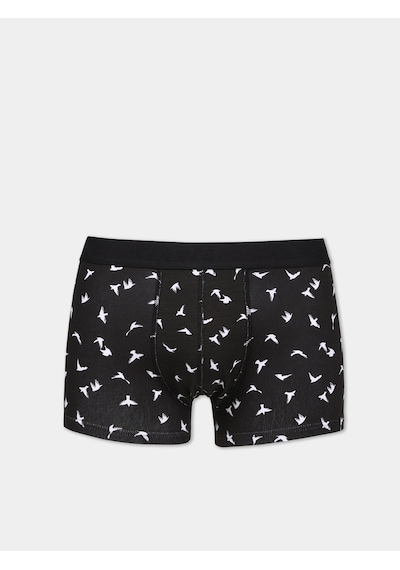 Colin's Colins Modern Fit Baskılı Erkek Siyah Boxer Cl1075771 Q1.v1 Blk Siyah