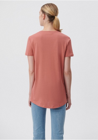 Mavi - Pembe Basic Tişört 1611648-71072 Pembe