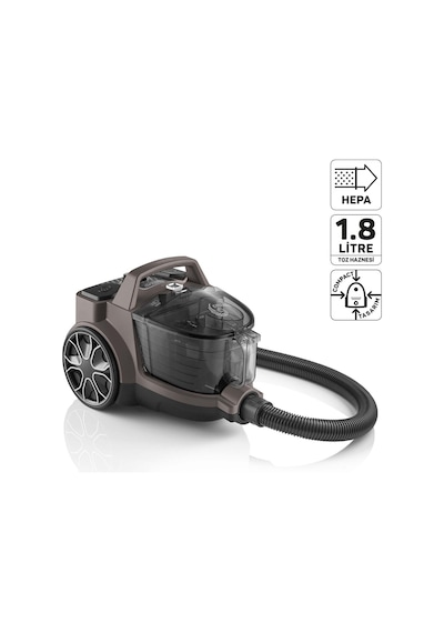 Arzum AR4137 Focus Pro Cyclone 1.8 LT Toz Hazneli HEPA Filtreli Elektrikli Süpürgesi