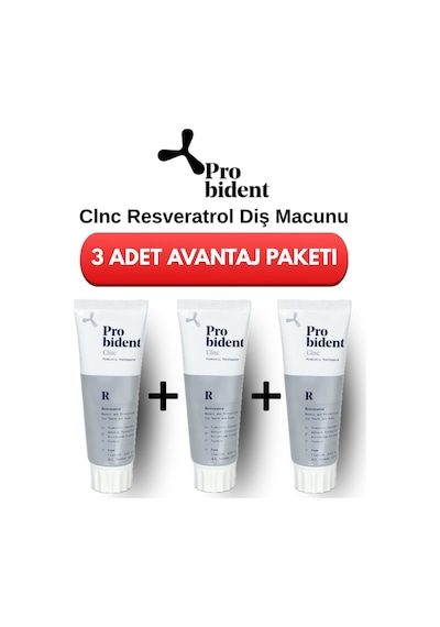 Clinic Doğal Yoğun Bakım Resveratrol Içeren Florürsüz Diş Macunu Anında Beyazlatıcı Etki - 3'lü Paket
