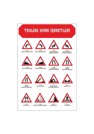 Herkes İçin Trafik İşaretleri Yaz-sil Kitabı