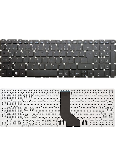 Notebook Klavye - Siyah-ışıksız - Acer Aspire 5 A515-51g-74wt Muadili İle Uyumlu