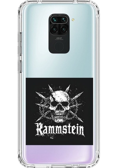Xiaomi Redmi Note 9 Uyumlu Şeffaf Kılıf Rammstein Tasarımlı