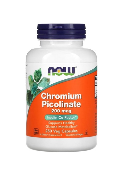 Chromium Picolinate, 200 Mcg, 250 Veg Capsules - Dmm1133