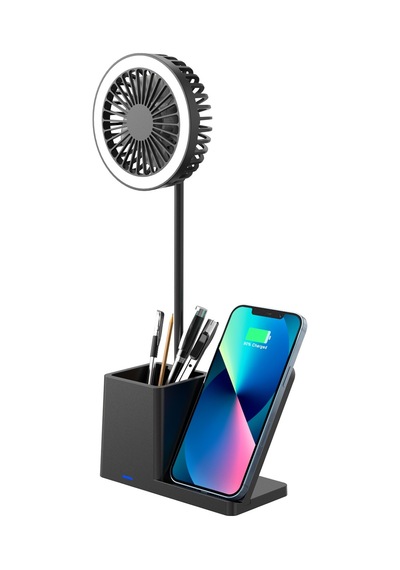 S-link SL-M9055 Siyah TypeC 10W Kablosuz Şarj Cihazı Fanlı Kalem
