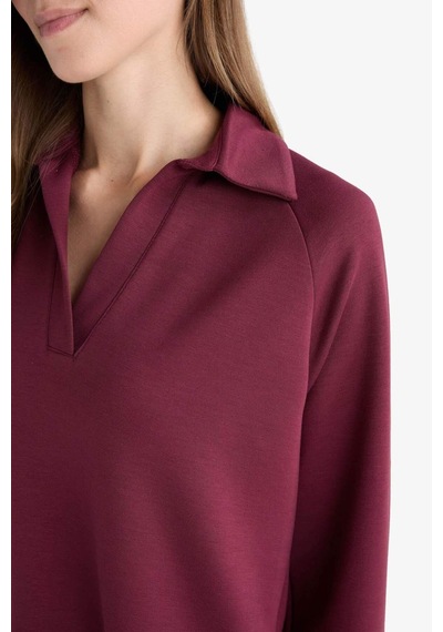 Defacto Regular Fit Kayık Yaka Uzun Kollu Tunik F9615ax25aubr98 Bordo Defacto Regular Fit Kayık Yaka Uzun Kollu Tunik F9615ax25aubr98 Bordo