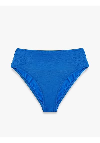 Koton Çapraz Askılı Dokulu Bralet Bikini Üstü Saks Mavisi 6sak10011mm Saks Mavi