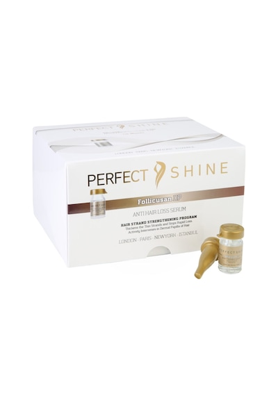 Perfect Shine Kadınlara Özel Saç Dökülmesi Önleyici Onarıcı Güçlendirici Yoğun Bakım Serumu 30x6ml Ampul Set