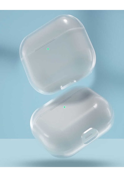 Kilifone - Apple Uyumlu AirPods 3. Nesil - Kılıf Şeffaf Sert Koruyucu Kristal Airbag 14 - Şeffaf