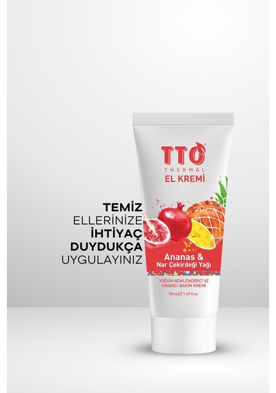 Tto Thermal El Kremi 50 Ml – Ananas & Nar Çekirdeği Yağı Ile Yoğun Nemlendirici Bakım