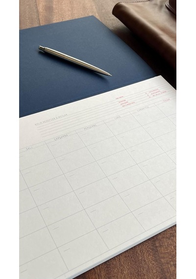 Tarihsiz Planlayıcı, A4 Boyutunda 21cm X 29.7cm Aylık Planlayıcı Çok Renkli