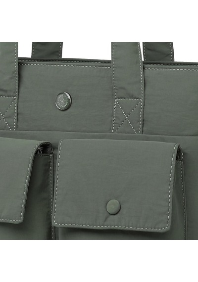 Smart Bags Mikro Poly Kumaş Büyük Boy Kadın Omuz Çantası 3345 Haki