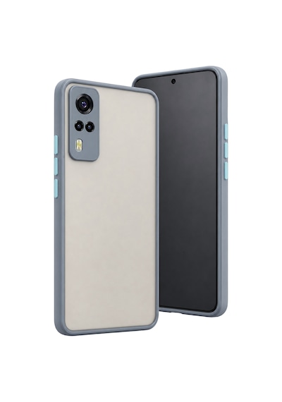 Newface - 10 - Vivo Y53s Kılıf Montreal Silikon Kapak - Csmo-tex - - Gri