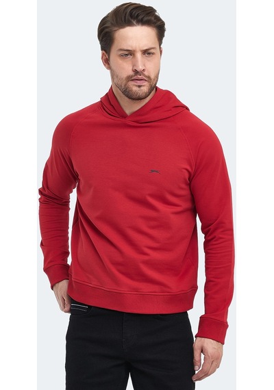 Slazenger KICKER IN Erkek Sweatshirt Kırmızı