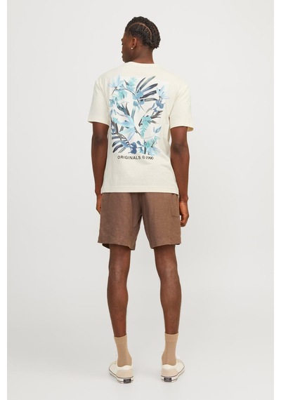 Jack & Jones Jorbılly Spınnova Tee Ss Bej Erkek Kısa Kol T-shirt 000000000101961688 Bej