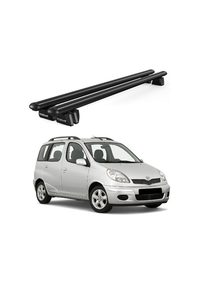 Pençe Toyota Yaris Verso Mpv 2000-2005 Uyumlu Siyah Ara Atkı 109cm Port Bagaj Tavan Barı