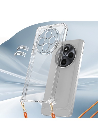 Xiaomi Redmi 14c 4g Kılıf Airbag Tasarımlı Askı Aparatlı Köşe Korumalı Silikon Kapak