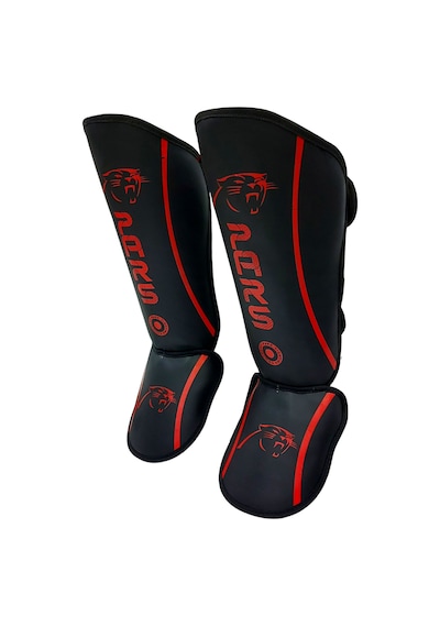 Pars Guard Kick Boks Ve Muay Thai Ayak Kaval Koruyucu Kırmızı-siyah Siyah - Kırmızı
