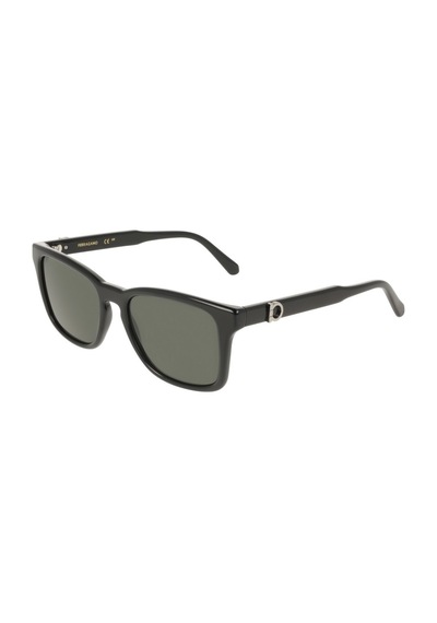 Salvatore Ferragamo Sf 2086se 001 55 Unisex Dikdörtgen Siyah Kemik Güneş Gözlüğü Siyah