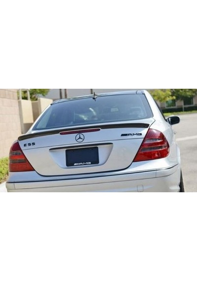 Mercedes W211 Spoiler Parlak Siyah Boyalı - W211 Spoiler Piano Black