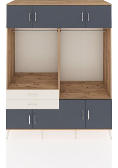 Kronos Gardrop 7 Raflı 2 Çekmeceli 2 Askılı 176x59x221 Çam-antrasit/aytaşı Antrasit/aytaşı Kronos Gardrop 7 Raflı 2 Çekmeceli 2 Askılı 176x59x221 Çam-antrasit/aytaşı Antrasit/aytaşı
