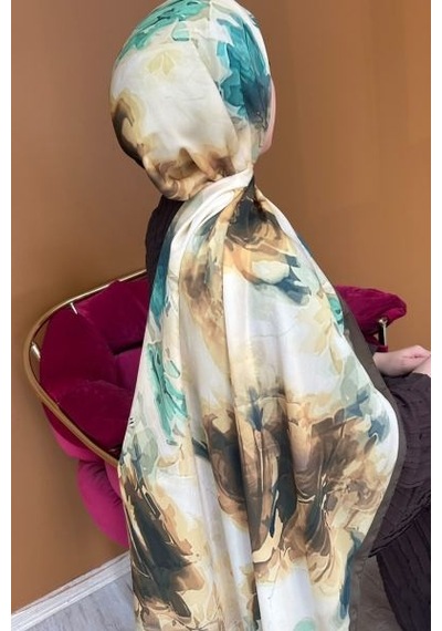 Mimiyum Perla Şal- Esinti Desen - Model 1 Çok Renkli