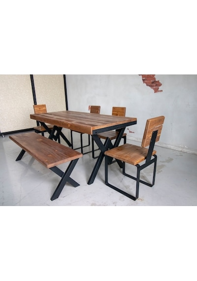 Deryawood Deryawood Masif Ağaç Yemek Masası 220*85 Cm