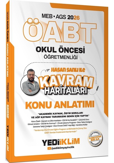 Yediiklim 2026 Meb Ags Öabt Okul Öncesi Öğretmenliği Hasan Sanlı İle Kavram Haritaları Konu Anlatımı