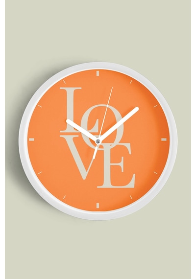 Modern Yazılı Tasarım - You Are Not Late Duvar Saati - 25cm - Önü Camlı Beyaz Kasa-jh1187 Beyaz