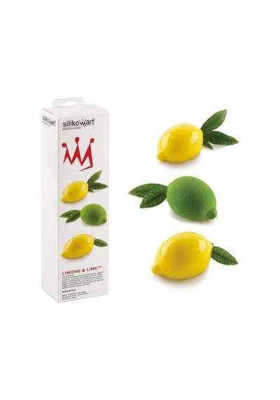 Silikomart Limone & Lime 120 Profesyonel 3d Silikon Kalıp Seti Beyaz