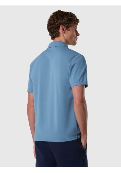 North Sails Kısa Kollu Pamuklu Erkek Polo Yaka T-shirt-33490 Açık Mavi