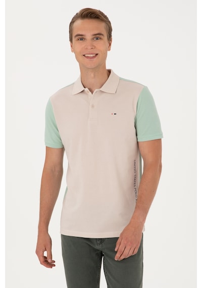 U.S. Polo Assn. Erkek Regular Fit Su Yeşili Polo Yaka Tişört 50306790-VR048