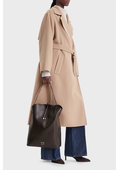 Armani Exchange Logolu Ayarlanabilir Askılı Çanta Kadın Çanta Xw002989 Af19902 U6032 Kahve