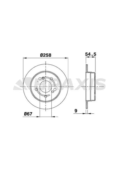 Mercedes 200e W124 Arka Fren Diski 1988-1993 Braxıs Ae0223 2adettir