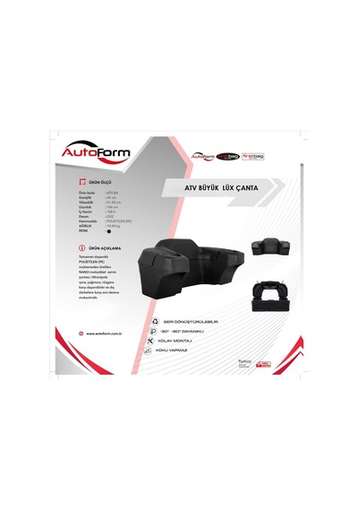 Atv Çantası 140 Litre Siyah Universal