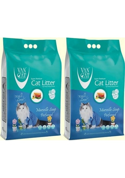 Vancat Marsilya Sabunlu İnce Taneli Bentonit Kedi Kumu 2 x 10 KG Vancat Marsilya Sabunlu İnce Taneli Bentonit Kedi Kumu 2 x 10 KG